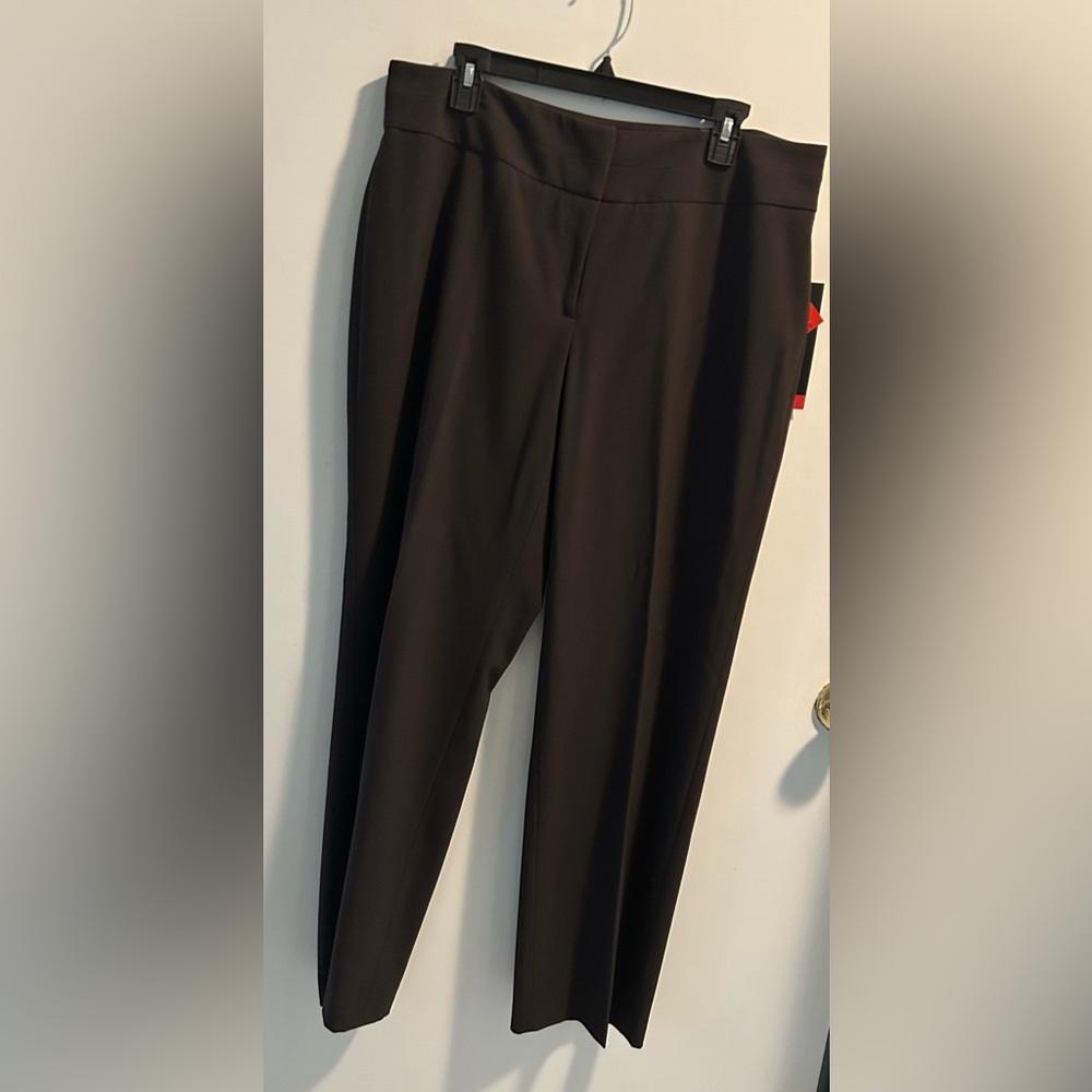 Style & Co Women’s Dress Pants Size 14S Brown Straight Leg Career Work Pants NWT